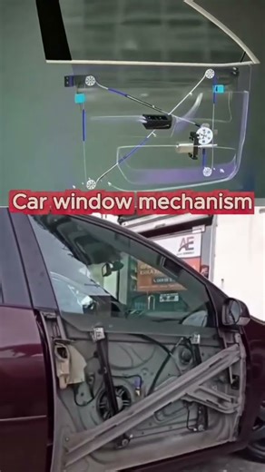 😱🙄How a Car Window Mechanism Works 🤔 #shorts