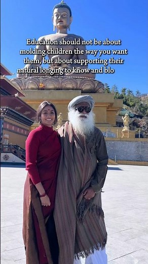 Sadhguru with His Daughter Radhe Jaggi in Bhutan ❤️ #Sadhguru #ishafoundation #parenting #daughter