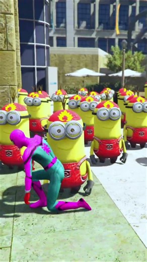 GTA 5 NEW SPIDER-MAN VS MINION'S🤩😱 #gta5
