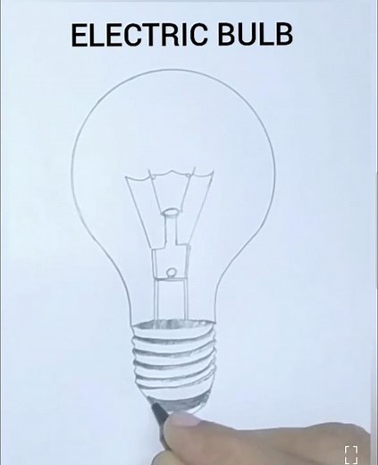 How to draw an electric bulb easily /electric bulb easy drawing
