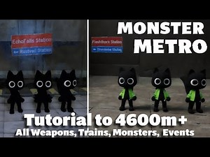 Monster Metro - Full Tutorial - Guide to 4600m+ (Fleshthorn Station) | Roblox