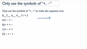 Only Using Addition or Subtraction Symbols - Order of Operations ( Video ) | Arithmetic