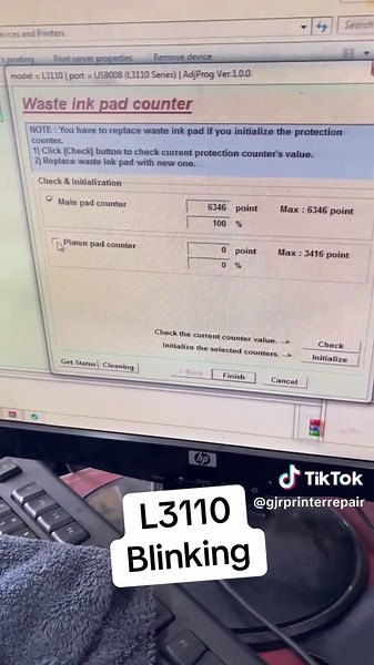 Epson L3110 Blinking: Causes and Fixes