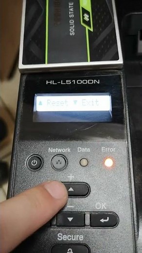 Brother HL-L5100DN Drum Reset