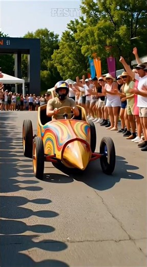 “People build crazy cars just to crash them” #shorts #shortsfeed #shortvideo #soapboxrace #viral