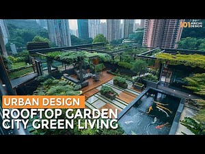 Urban Rooftop Garden Ideas: Sustainable Design Green Roof Living in The Middle of City