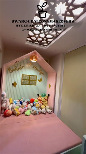 Smart Space-Saving Balcony Conversion: Cozy Room with Hidden Storage #minivlog #eleganthomes