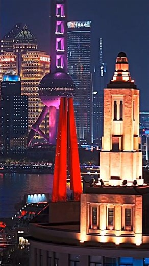 China,🇨🇳 Shanghai City 8K Night Drone #travel #macau #japan #shorts HDR