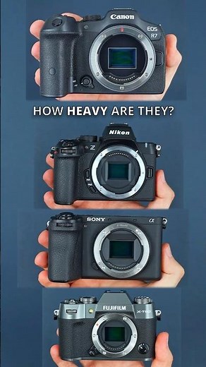 Which is the LIGHTEST? ⚖️ (R7, Z50 II, A6700, X-T50)