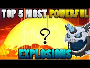 Top 5 Most Powerful Pokemon Explosions In Pokemon Ultra Sun and Moon