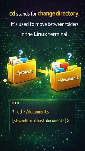 Linux cd Command Explained in 30 Seconds 🔥 | #Shorts