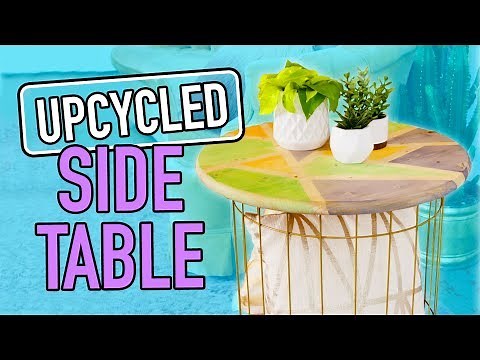 DIY Side Table made from a Basket! - HGTV Handmade