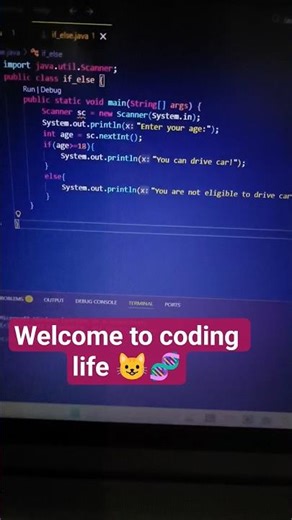 Welcome to coding life 😁❤️❤️ meet error and bugs 😞 java programming#viral #trending #vlog #shorts