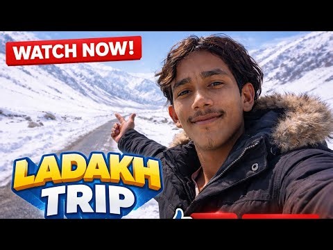 Ladakh Trip Vlog ❄️ | First Day in Ladakh | Snow Mountain Adventure | Realistic Travel Vlog 2026