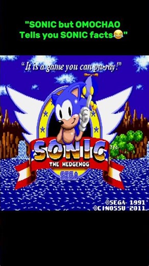 Sonic, but OMOCHAO Won’t Stop Spitting Facts 😳💬” #shorts