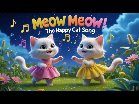 Meow Meow! The Happy Cat Song 🎵🐱I Kids Song and Nursery Rhymes I Kids animation