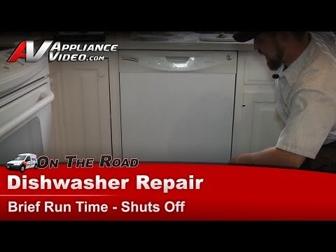 GE Dishwasher Repair - Brief Run Time, Then Shuts Off - Motor
