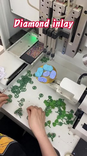 Diamond Setting Machine🏭💎#jewelry #factory #machine