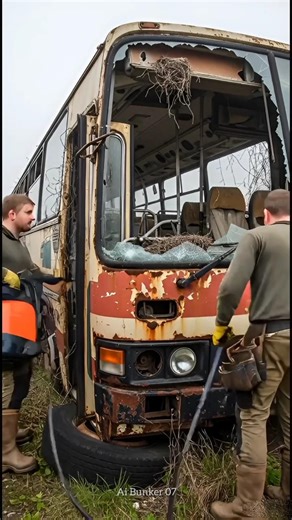 Abandoned 1980s Bus Restoration | Rusty Scrap to Brand New Bus Time-Lapse