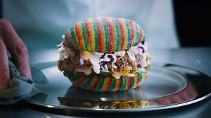 12K views · 99 reactions | Introducing the first ever chicken sandwich with an Airheads bun. We call it, the Airheads candy chicken sandy. #letsplaychickenwars | Airheads Candy | Facebook