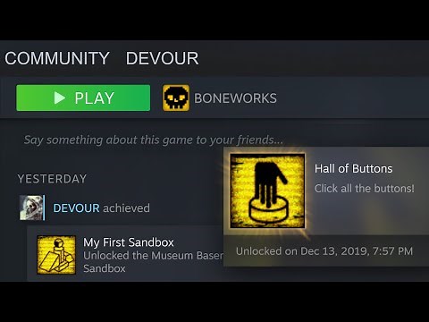 BONEWORKS Vr - Hall Of Buttons Achievement Guide (SOLVED! 100% WORKS) This is the how to