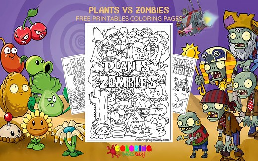 40  Plants vs Zombies Coloring Pages - Free Printable PDF & Online Coloring