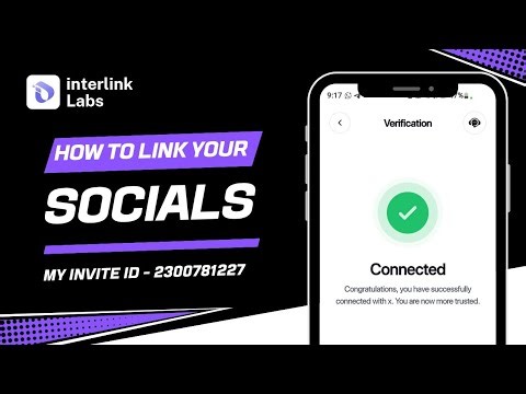 How To Link Your Socials On Interlink Network App | Link Your X Profile With Your InterLink Account