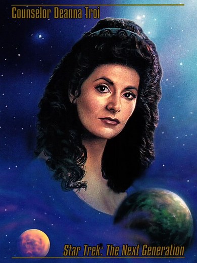 Counselor Deanna Troi: Star Trek Trading Card Art
