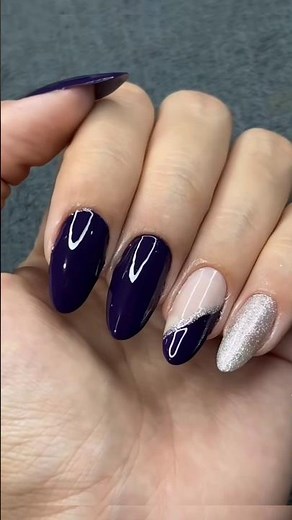 Purple Nails 💜#purplenails #nailart #nails #naildesign #nailinspo #nailideas #glitternails #gelnails