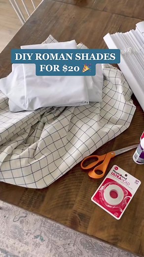 13K views · 272 reactions | DIY ROMAN SHADES for only $20 each?! Yes please!! #DIY #romanshades #AVrboForTogether #diyromanshades #windowcoverings #decor #homedecor #designer | Machine & Technology | Facebook