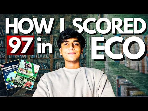 How I Scored 97/100 In ECONOMICS Class 12 Boards | My Exact Strategy 🔥