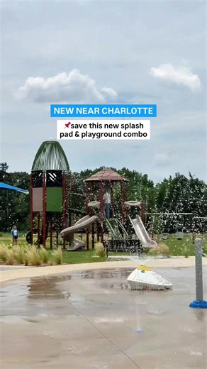 New Splash Pad & Playground Combo near Charlotte, NC #freethingstowithkidsincharlotte #thingstodoincharlotte #splashpadsnearcharlotte #parksnearcharlotte #ezellfarmsinminthill