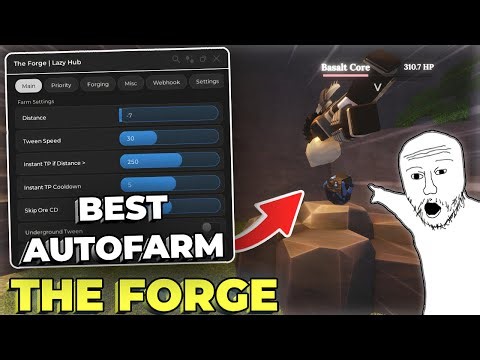 [Lazy Hub] The Forge | Best AutoFarm & AutoForge | Keyless Pastebin (2026)