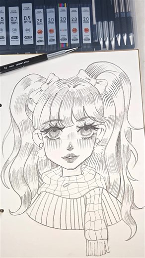 How to draw a y2k girl?(New version) I think it is very cute,haha#tutorial #tutorial #howtodrawstepbystep #art #pencilsketch