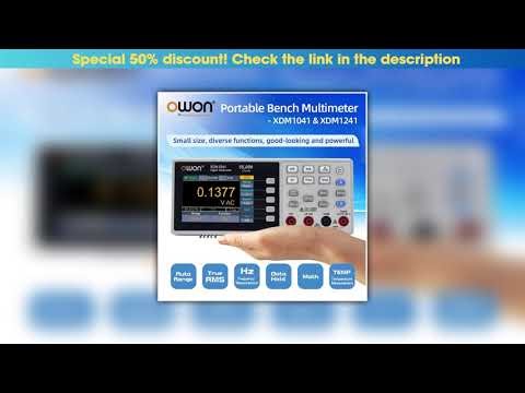 Slide OWON XDM1041 XDM1241 4 1/2 Digital Multimeter Portable Bench True RMS DC/AC Current Voltage U
