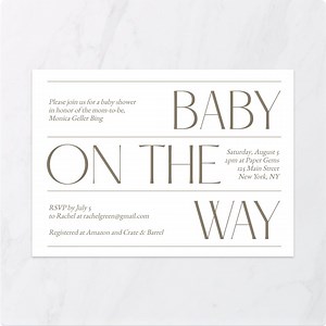 Minimalist Baby Shower Invitation Template: Editable Text (digital Download) - Etsy Canada