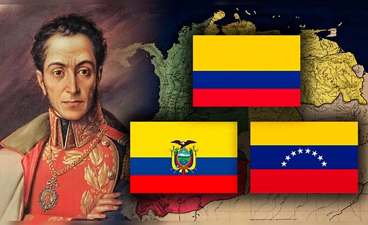 La razón por la que las banderas de Colombia, Ecuador y Venezuela son casi idénticas