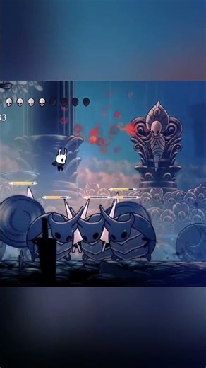 Beating all Watcher Knights at once (Ascended) #hollowknightsilksong #hollowknight #shorts