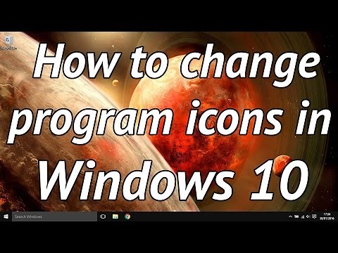 How to easily change task bar program icons in windows 10