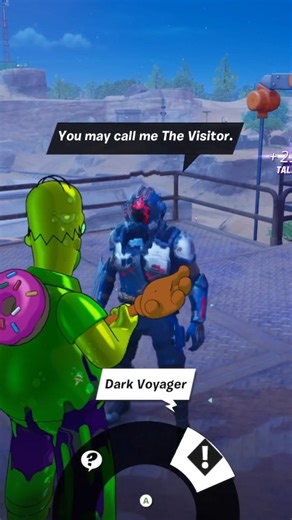 ASK THE VISITOR ABOUT INVESTIGATING DARK VOYAGER IN FORTNITE #howto #fortnite #quests