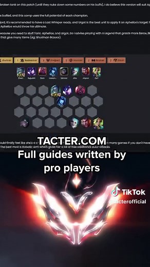 Find all our TFT guides written by top players in our website (link in the bio) so you always stay ahead of the meta! #teamfight_tactics #teamfighttactics #tftset9 #tft #tftguide #tft9