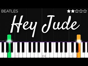 The Beatles - Hey Jude | EASY Piano Tutorial