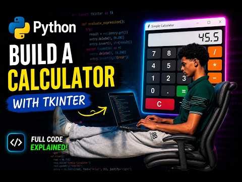 Build a Simple Calculator in Python Using Tkinter | Beginner Project 🐍