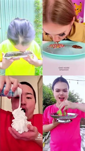 Face Dipping Challenge & Whipped Cream Fun 🍫☁️🍭