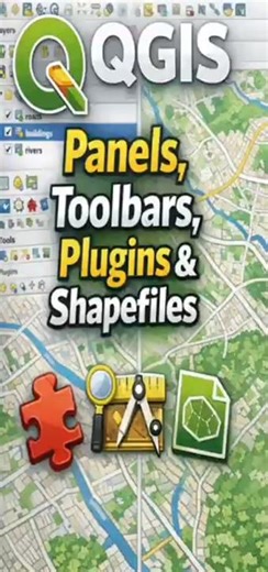 How to Add Panels, Toolbars, Plugins, and Shapefiles in QGIS