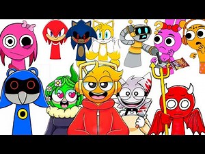 Drawing Incredibox Sprunki Corruption Compilation | easy drawing for beginners