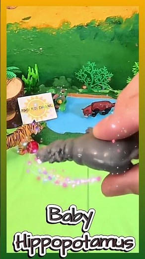🦛 The Aquatic Birth: A Baby Hippo's First Swim to the Surface