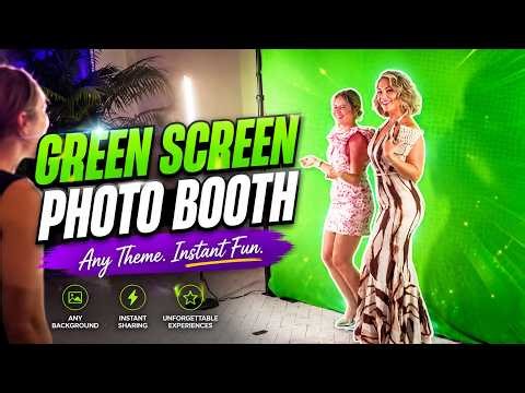Puerto Rican Green Screen Video Booth for 60th Birthday Party in Miami