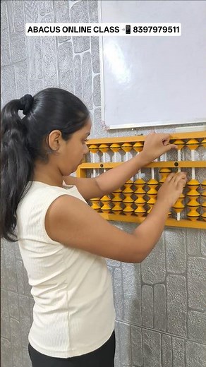 How children do calculations on the abacus | Abacus Online Class #maths #mentalmath #education #yt