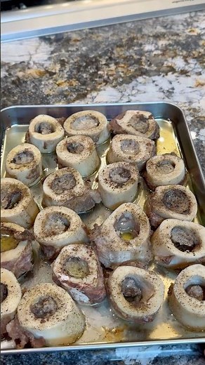 Roasted beef bone marrow ✨ #easyrecipe #healthyfood #quickrecipe #lunch #dinner #foodshorts